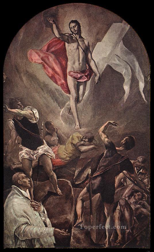 Resurrection 1577 Renaissance El Greco Oil Paintings